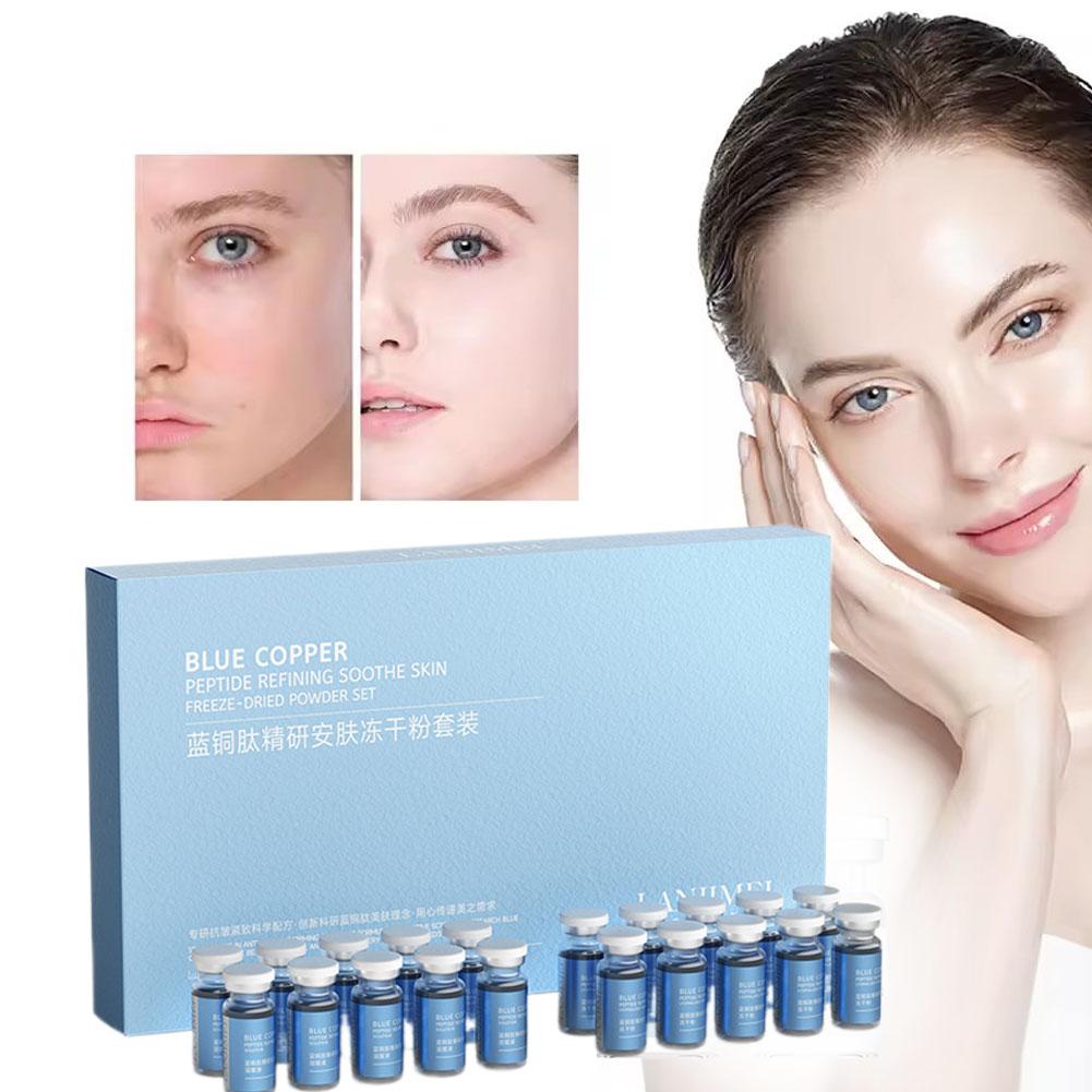 Oligopeptide Wrinkle - 1/2BOX Blaues Kupferpeptid Gefriergetrocknetes Pulver-Set Oligopeptid
