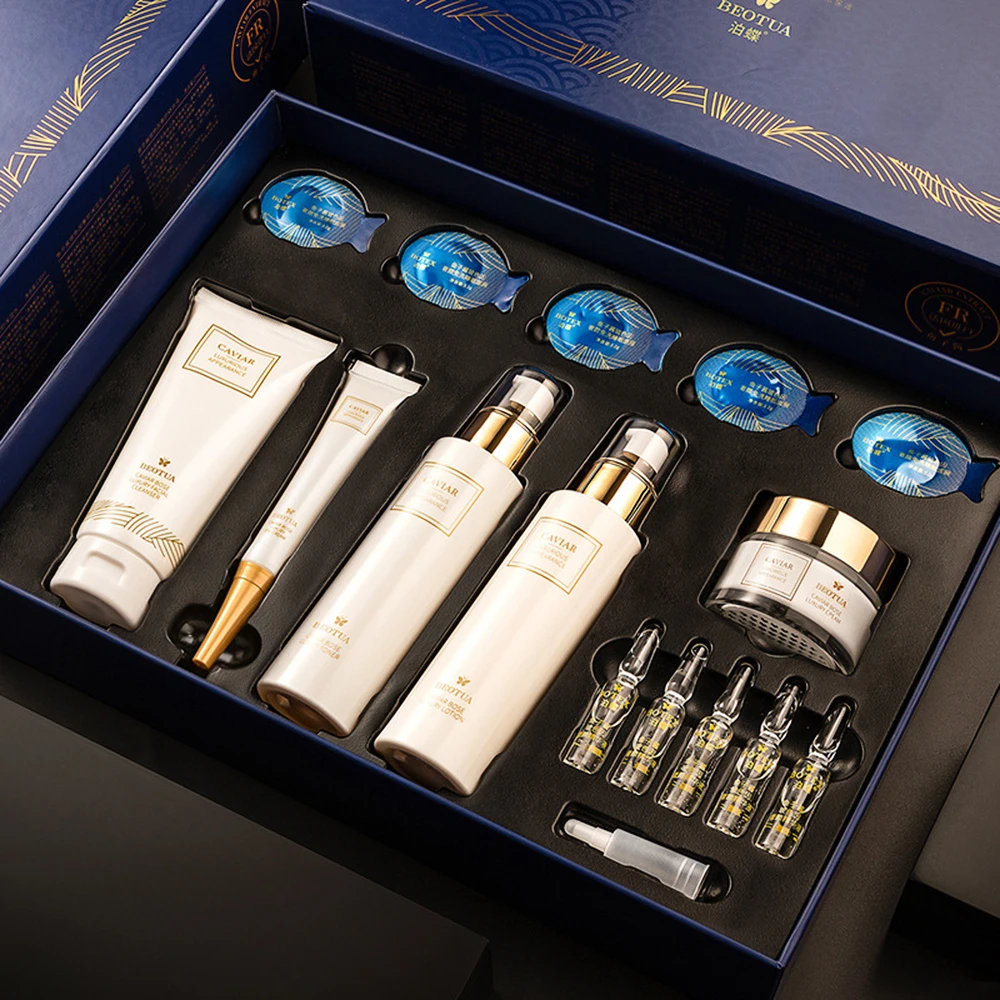 Oligopeptide Wrinkle - 15PCS Kaviar Hautpflege Set Gesicht Serum