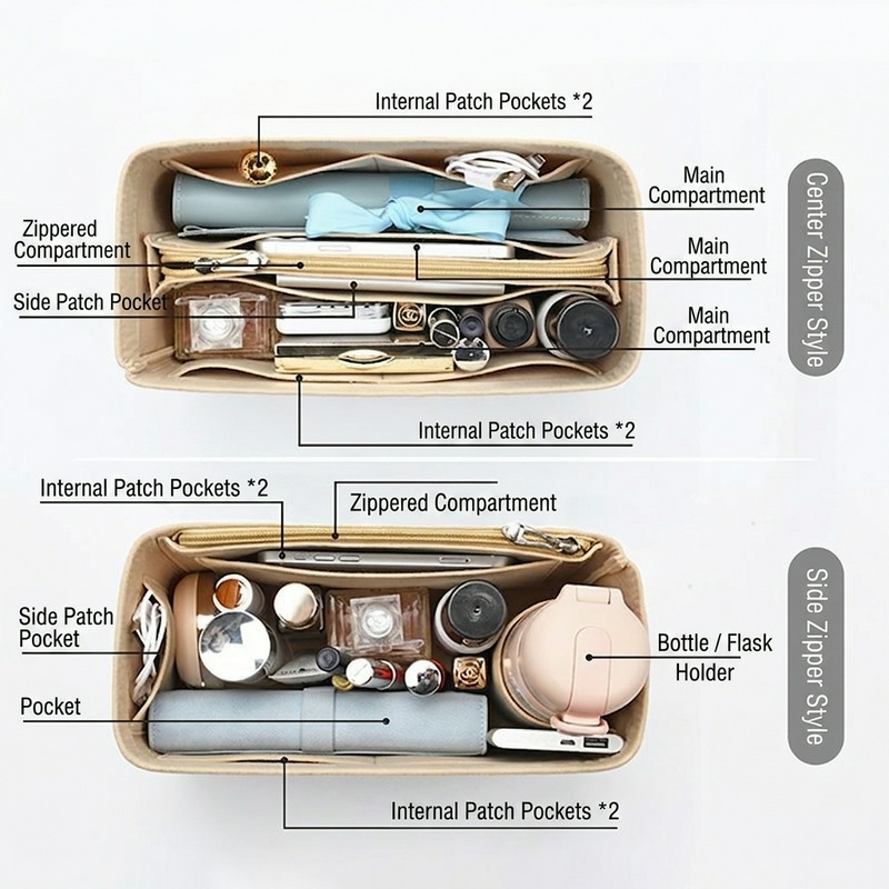 Damen Filz-Einsatztasche Handt – Luxury Skincare Brand Bewertung und Preis