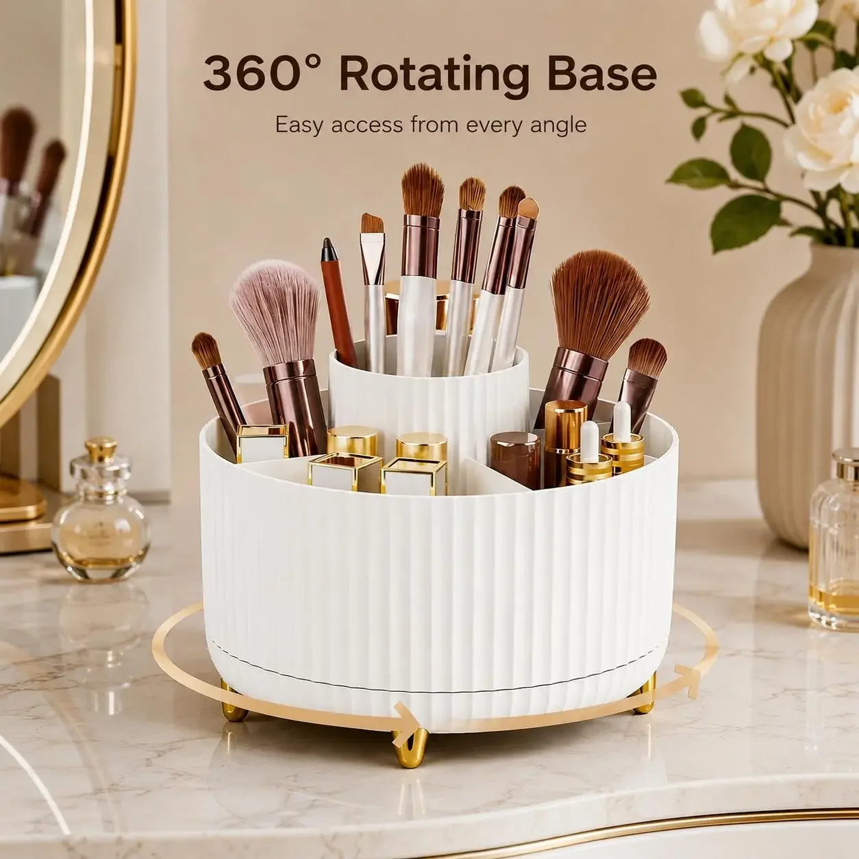 360° drehbarer Make-up-Organiz – Luxury Skincare Organizer Bewertung und Preis