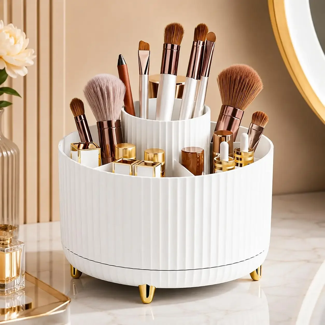 360° drehbarer Make-up-Organiz – Luxury Skincare Organizer Bewertung und Preis